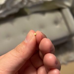 Gold Star Nose Ring Stud